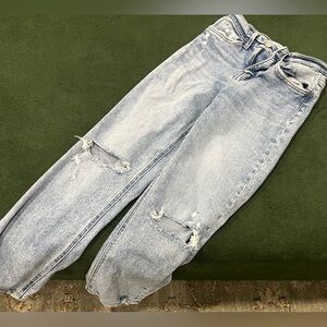 Flying Monkey Light Blue Distressed Boyfriend Jeans